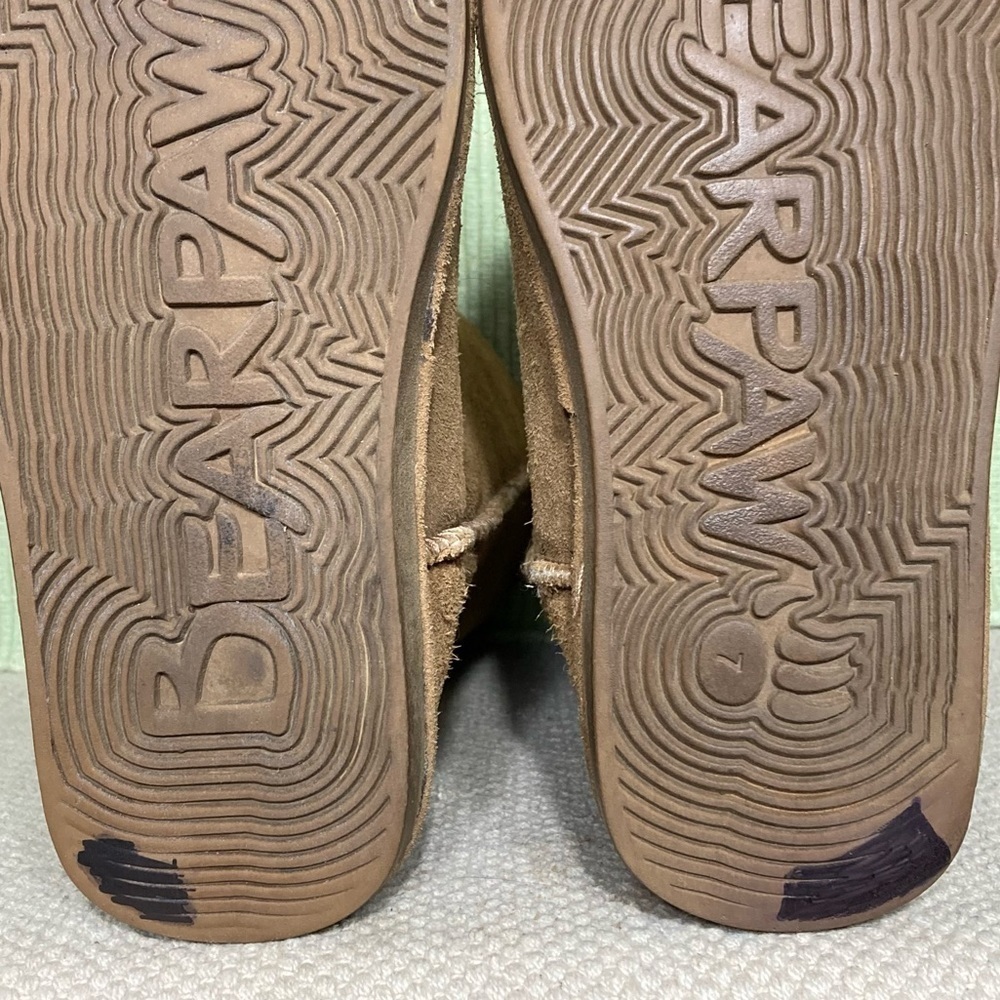 BEARPAW Womens Tan Eva Tall Suede/Wool/Sheepskin Warm Winter Boots SZ US 7 - Picture 10 of 12